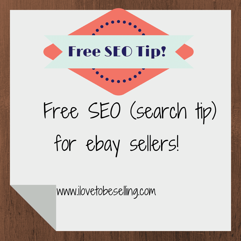 Want better search results for the ebay items you’re selling?