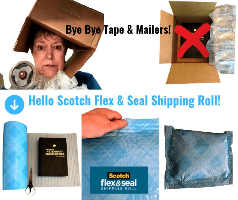 Scotch ™ Flex &amp; Seal Shipping roll is a shipping helper for eBay sellers!