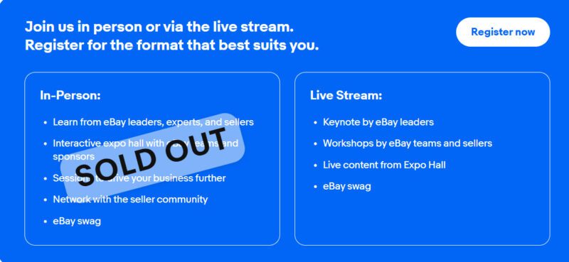 eBay OPEN25-Sold Out in person